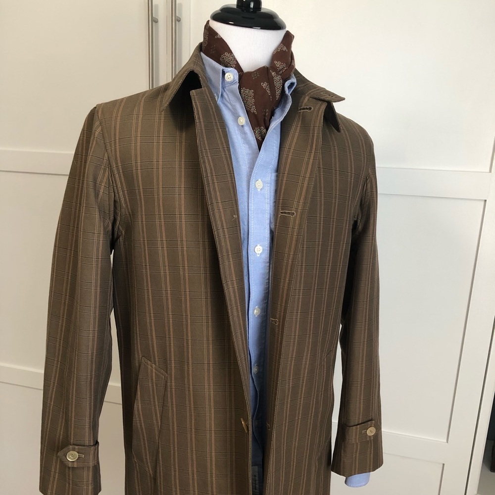 Wool cotton blend Wim Neels Italian trench coat